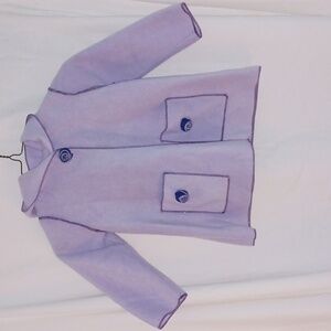 Hooded Purple fleece children's sweater size 2
